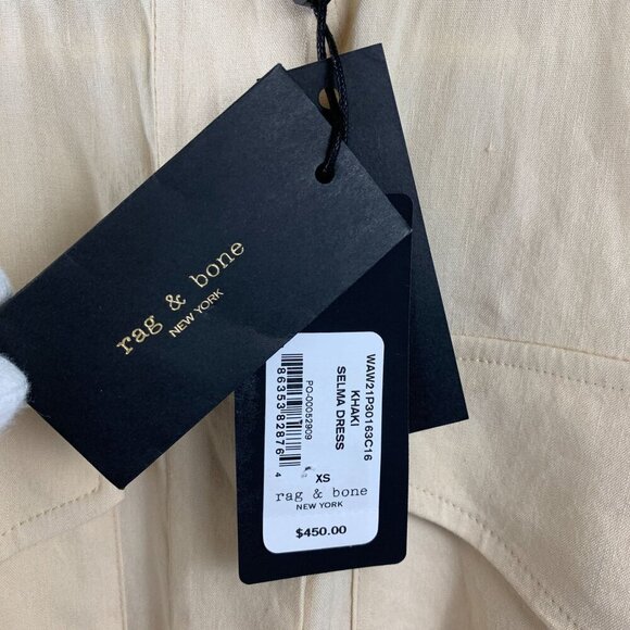 NWT Rag&Bone Selma Tie Waist Midi Dress Size XS - Picture 12 of 13